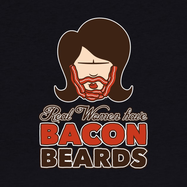 Bacon Beard (women's version) by mikehandyart